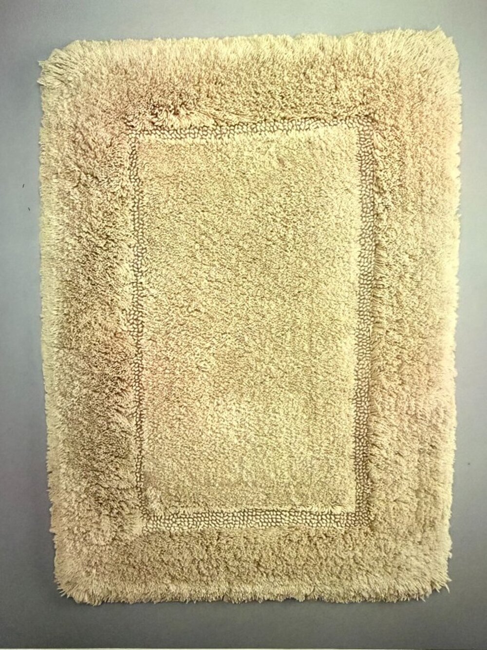 Simply Vera Beige Plush Bath Rug, Vera Wang Non Slip Cotton Bath Mat 17" X 24"